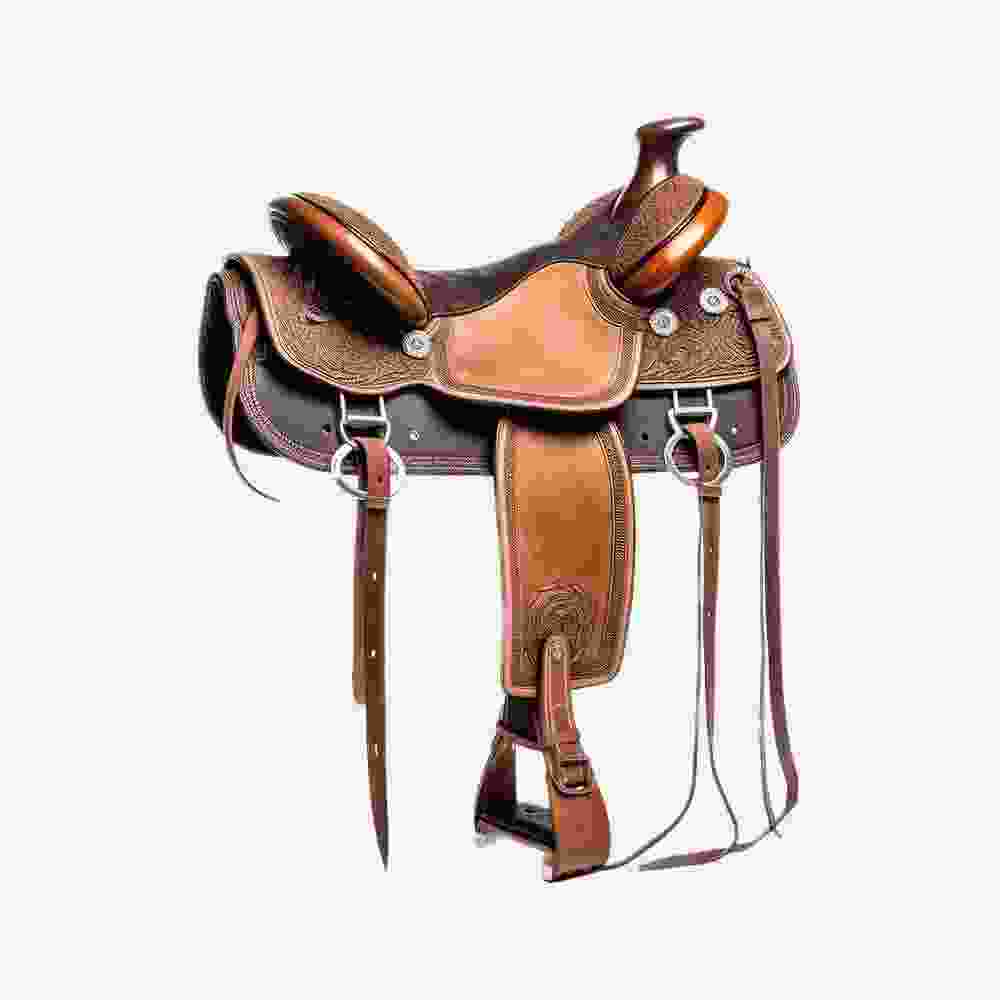 Leather Brown Western Saddle